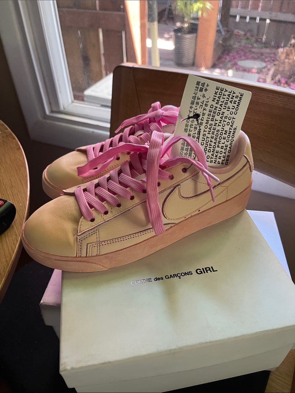 Comme des Garcons x Nike Blazer Low Pink
